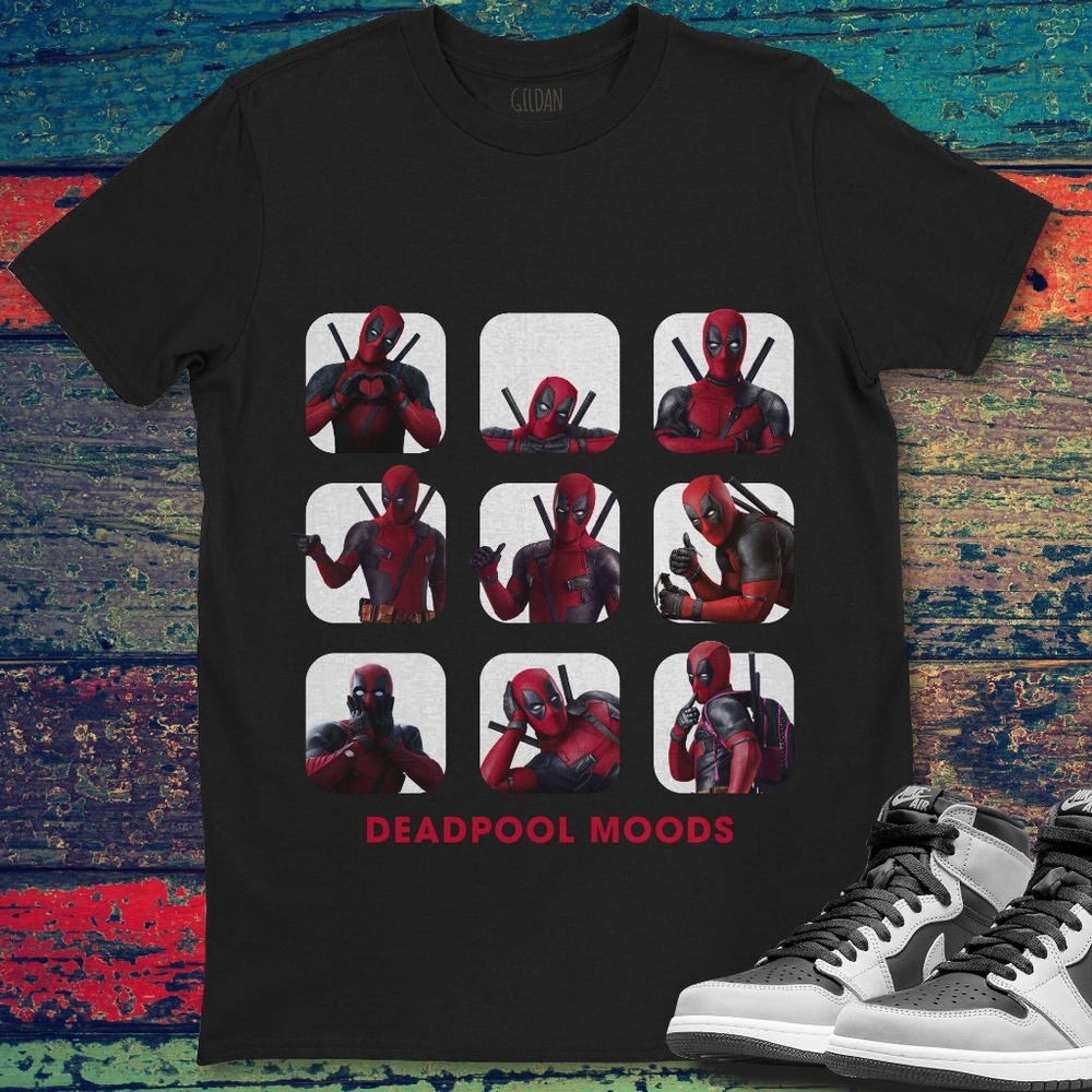 Deadpool Moods Box Up Funny Unisex T-Shirt For Men Women